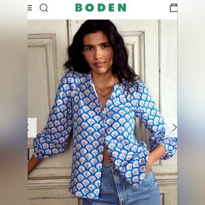 Boden Cozy Button Down Top